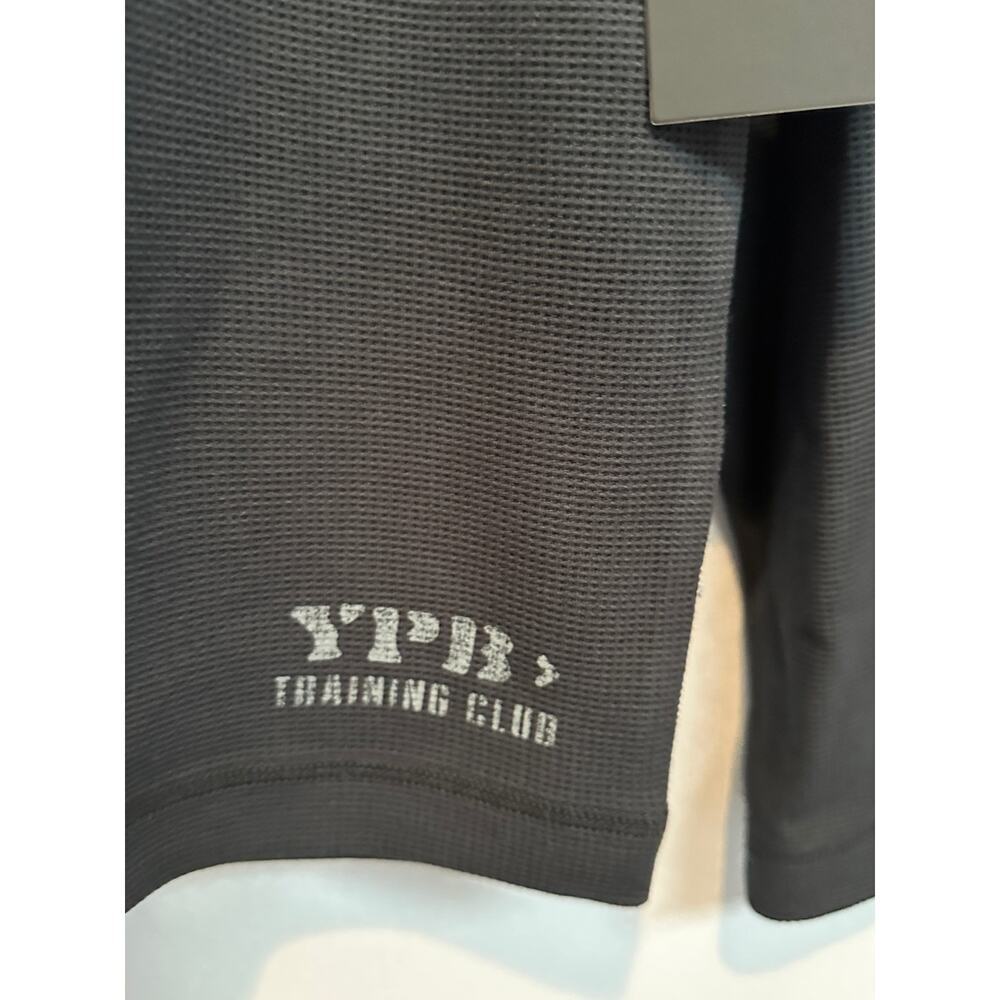 Men’s YPB x Abercrombie Black Waffle Long Sleeve Tee Size L - Picture 4 of 6